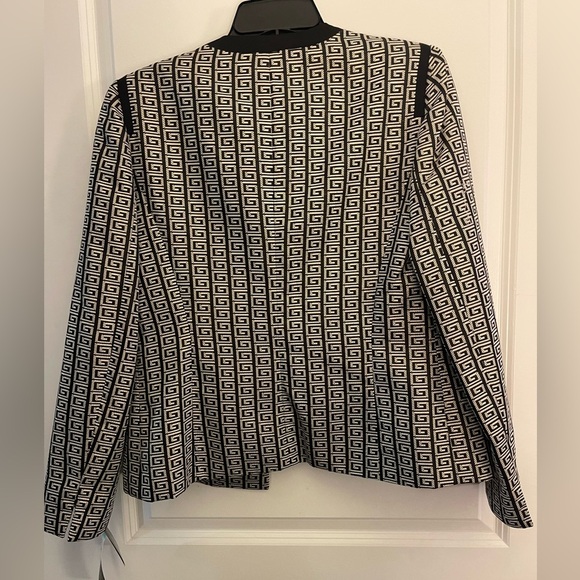 Kasper Hearts on Fire 3PC Lined Pant Suit. Blazer, Top & Pants Gold/Black NWT - Picture 7 of 14